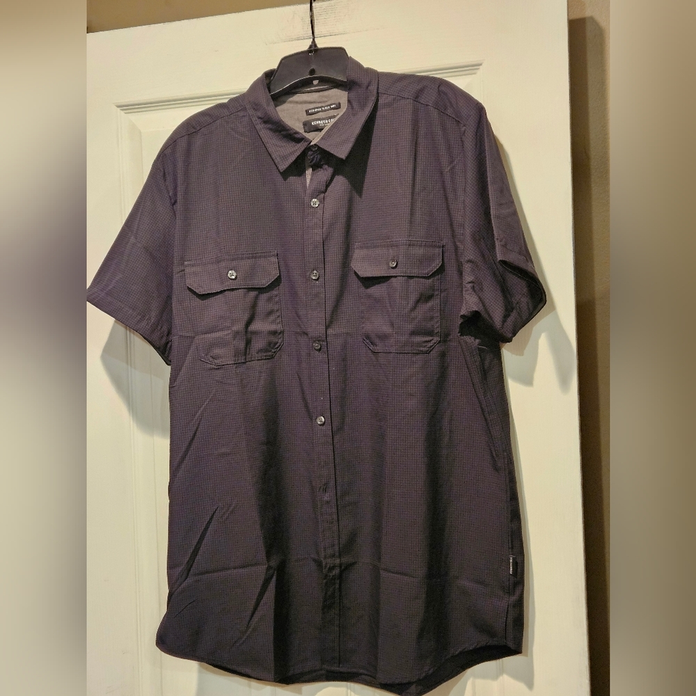 KENNETH COLE MIXED MEDIA SHIRT